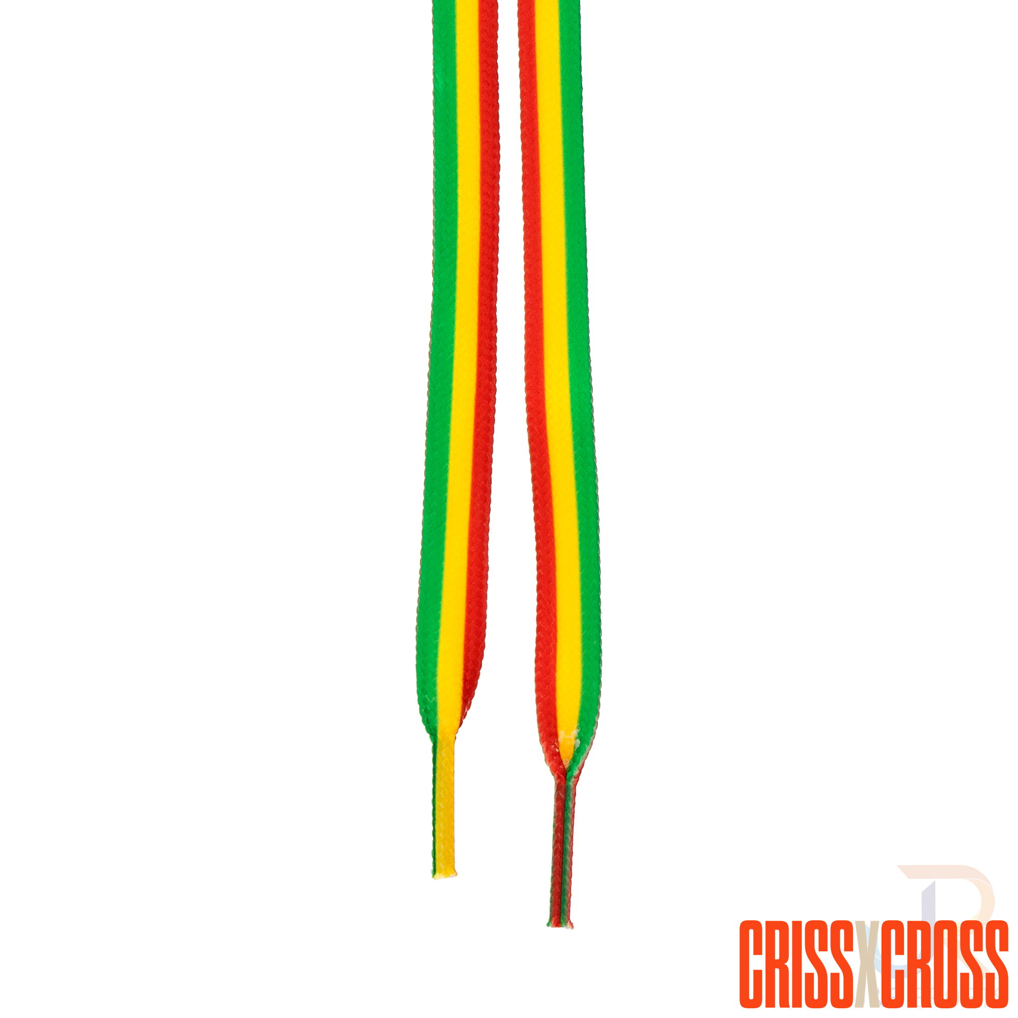 CRISS CROSS X DERBY LACES - TRIO - GRN/RED/YEL - 108"