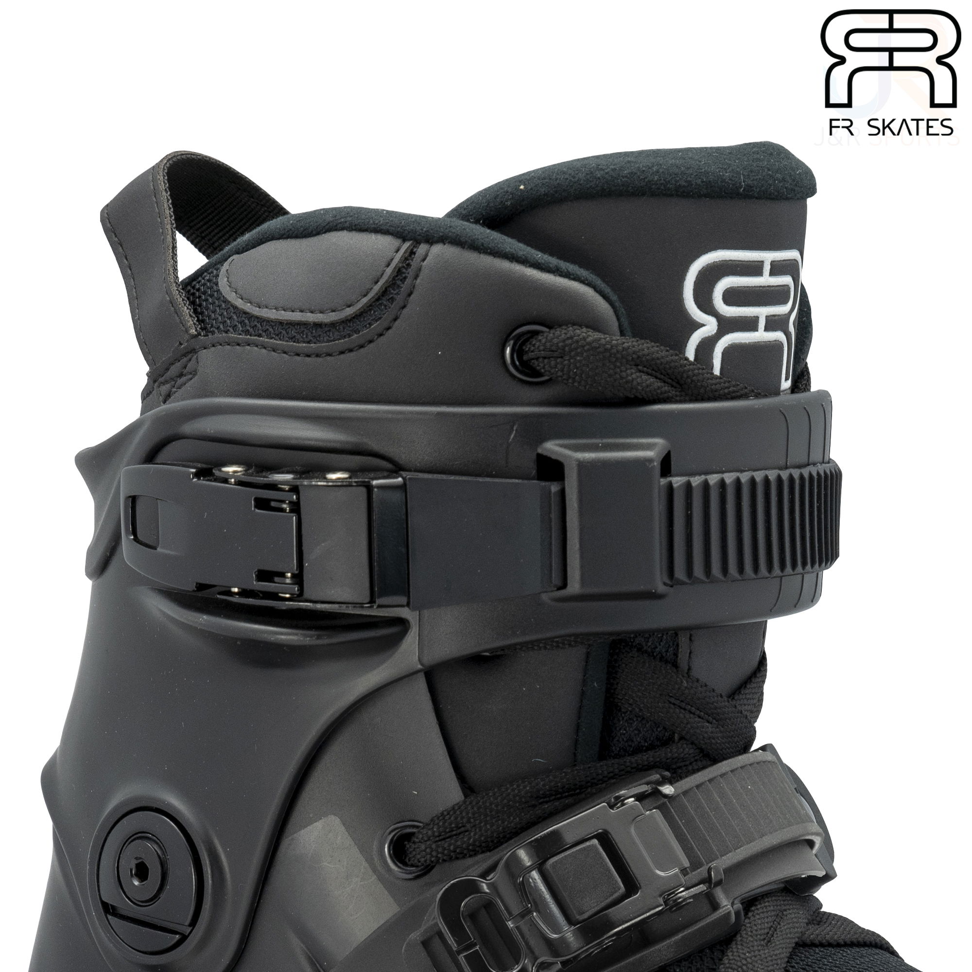 FR Skates - FR1 90 - Black - Top Strap Detail - FRSKFR190BK