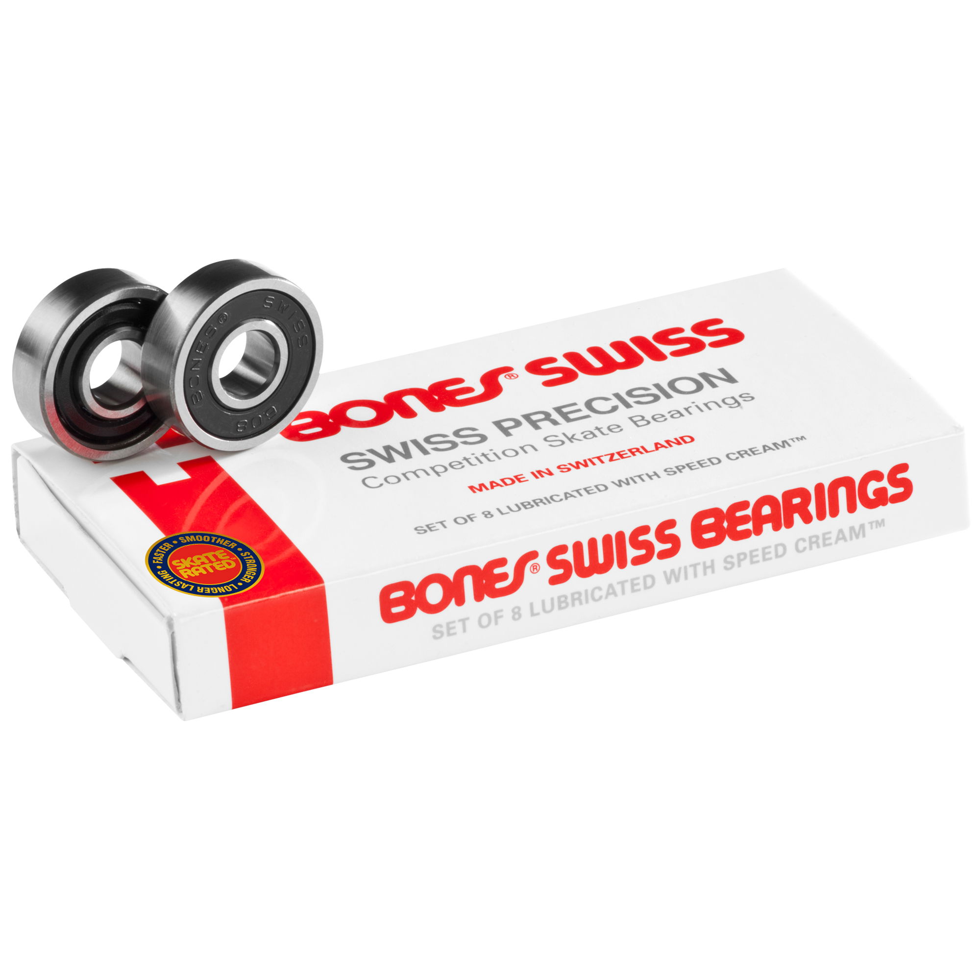 BONES SWISS BEARINGS - POP 24 - 8mm 8 PACK