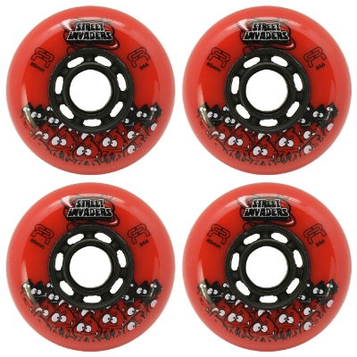 FR Street INVADER II Wheels - Red