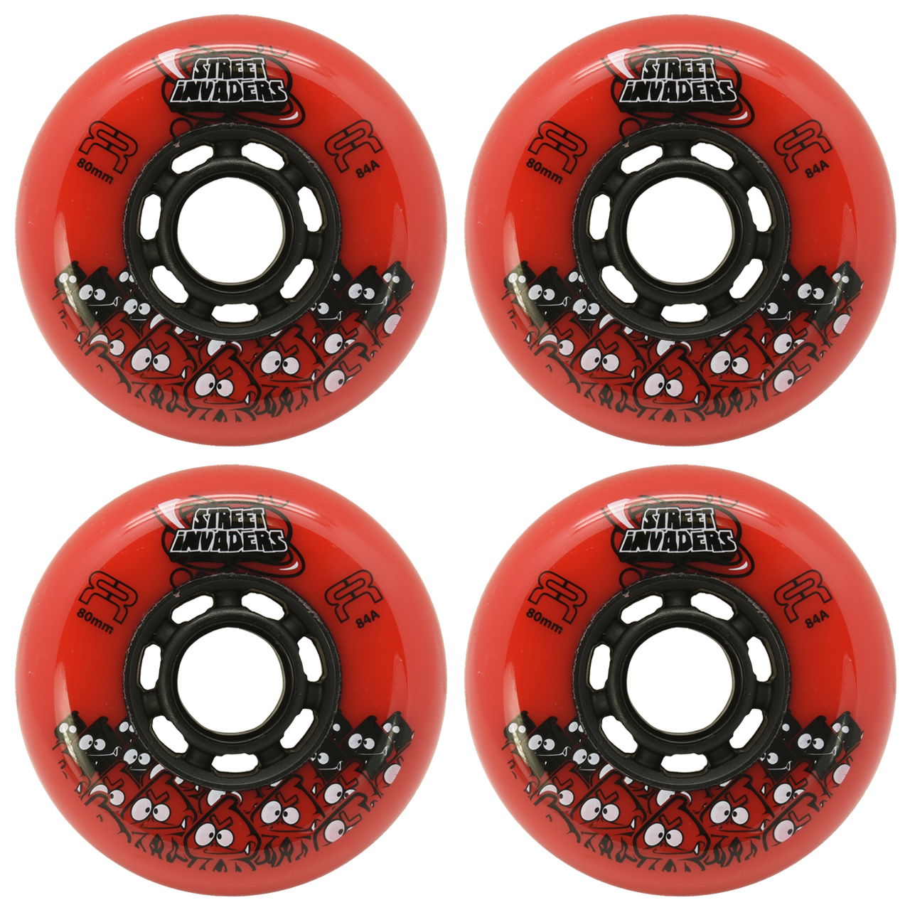 FR Street INVADER II Wheels - Red