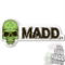 MGP Green Skull Madd Sticker 202-037