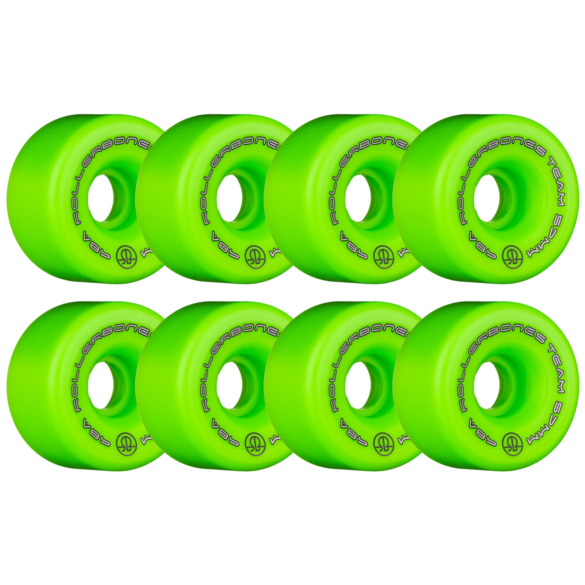 ROLLERBONES - TEAM LOGO GREEN (8) - 57mm/98a