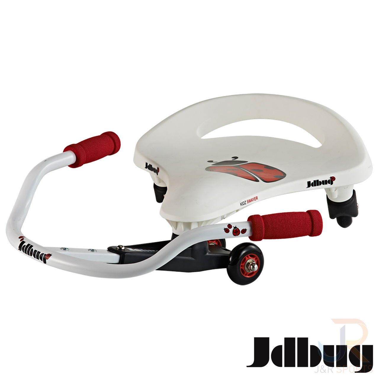 JD Bug Kids Swayer - White Red Side View - JDTC60