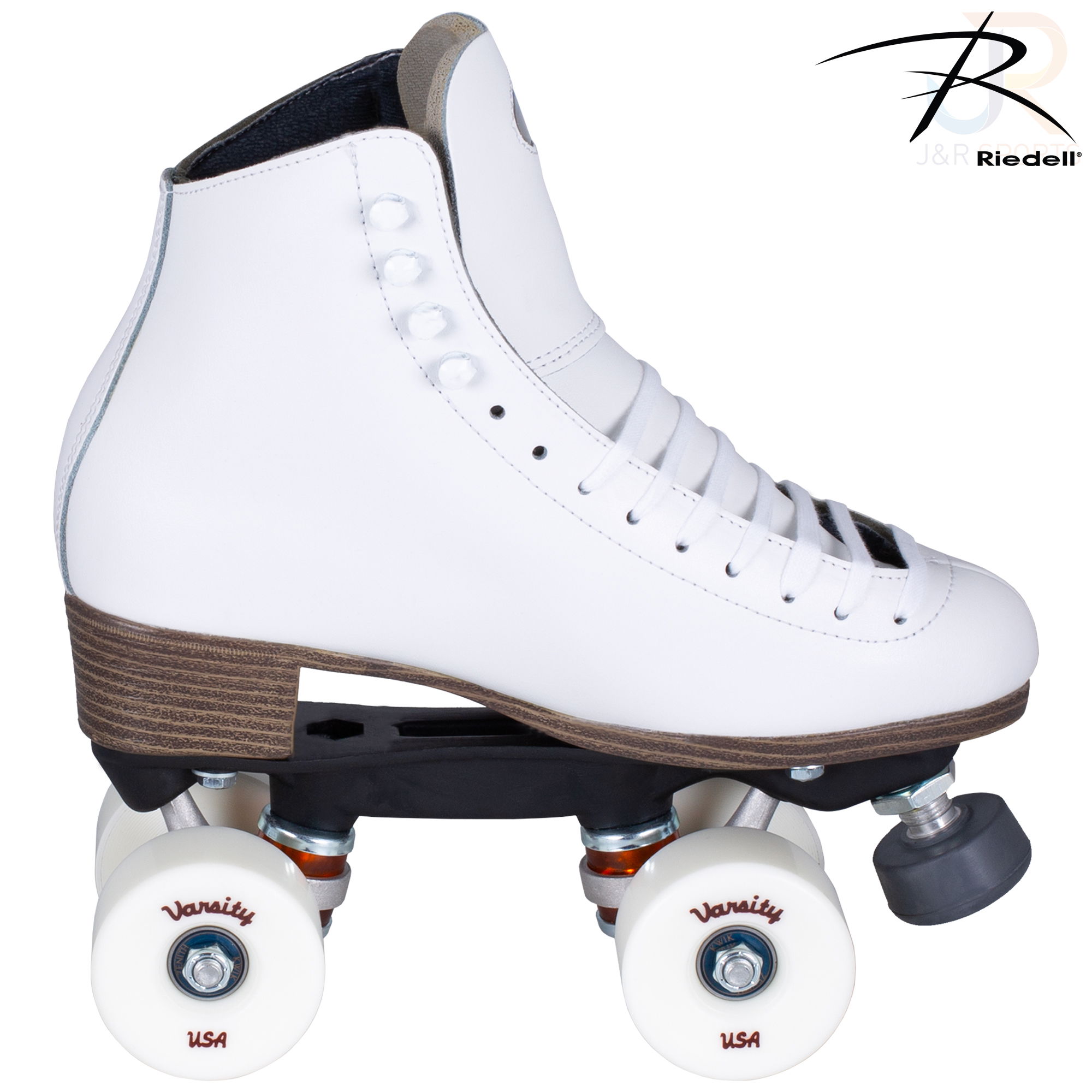 Riedell 120 Raven Skates - White - Width Medium