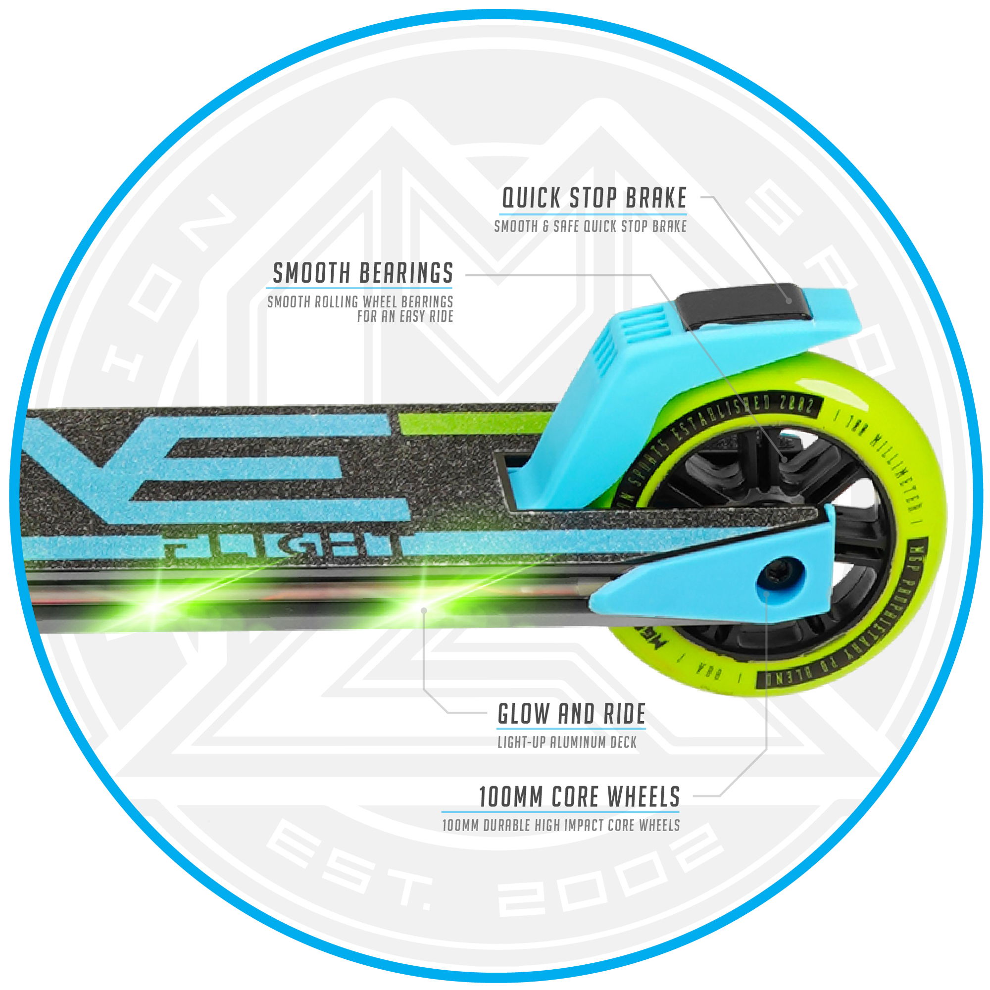 Madd Gear CARVE Flight - Blue Lime - Asset 3 - MGP207-574