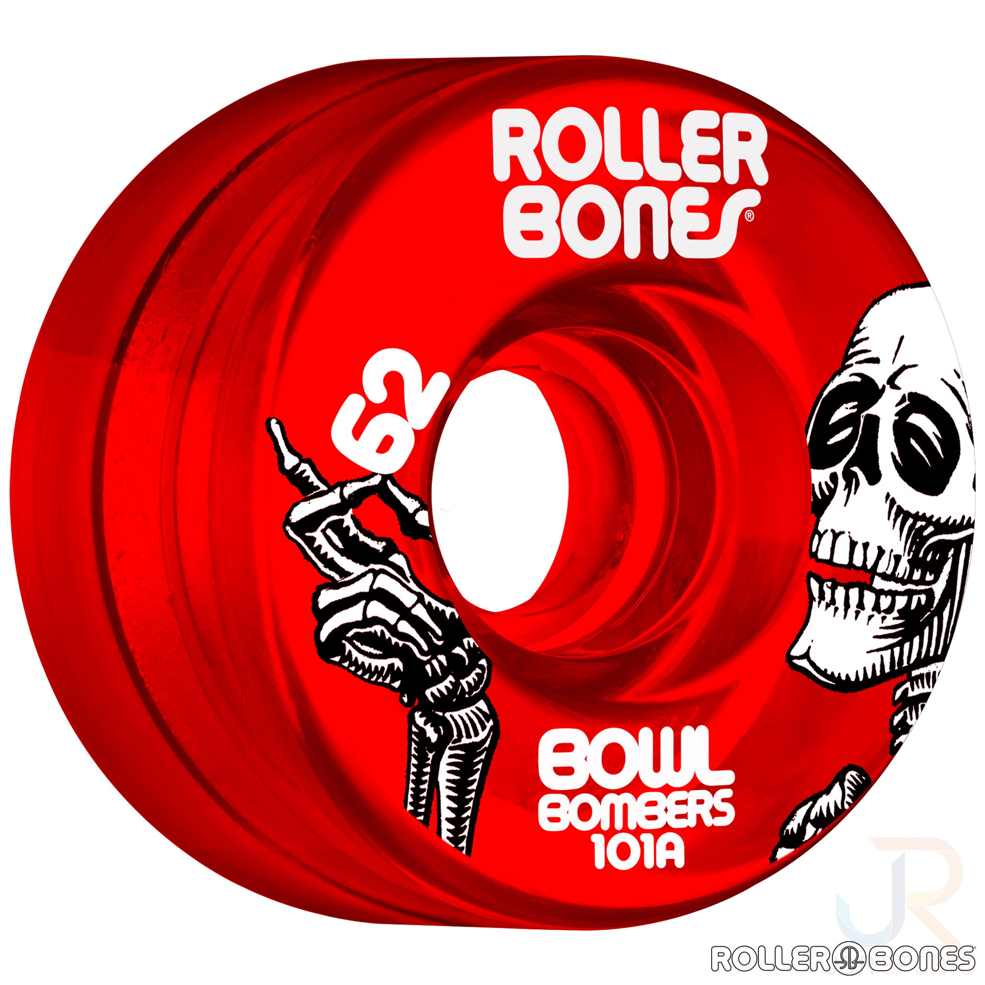 ROLLERBONES - BOWL BOMBERS RED (8) - 62mm/101a