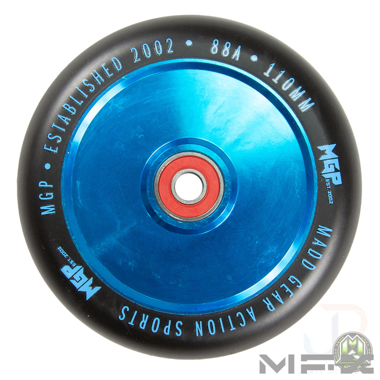 MFX CORRUPT Core 110mm Wheels - Blue Black - Face - MGP207-062