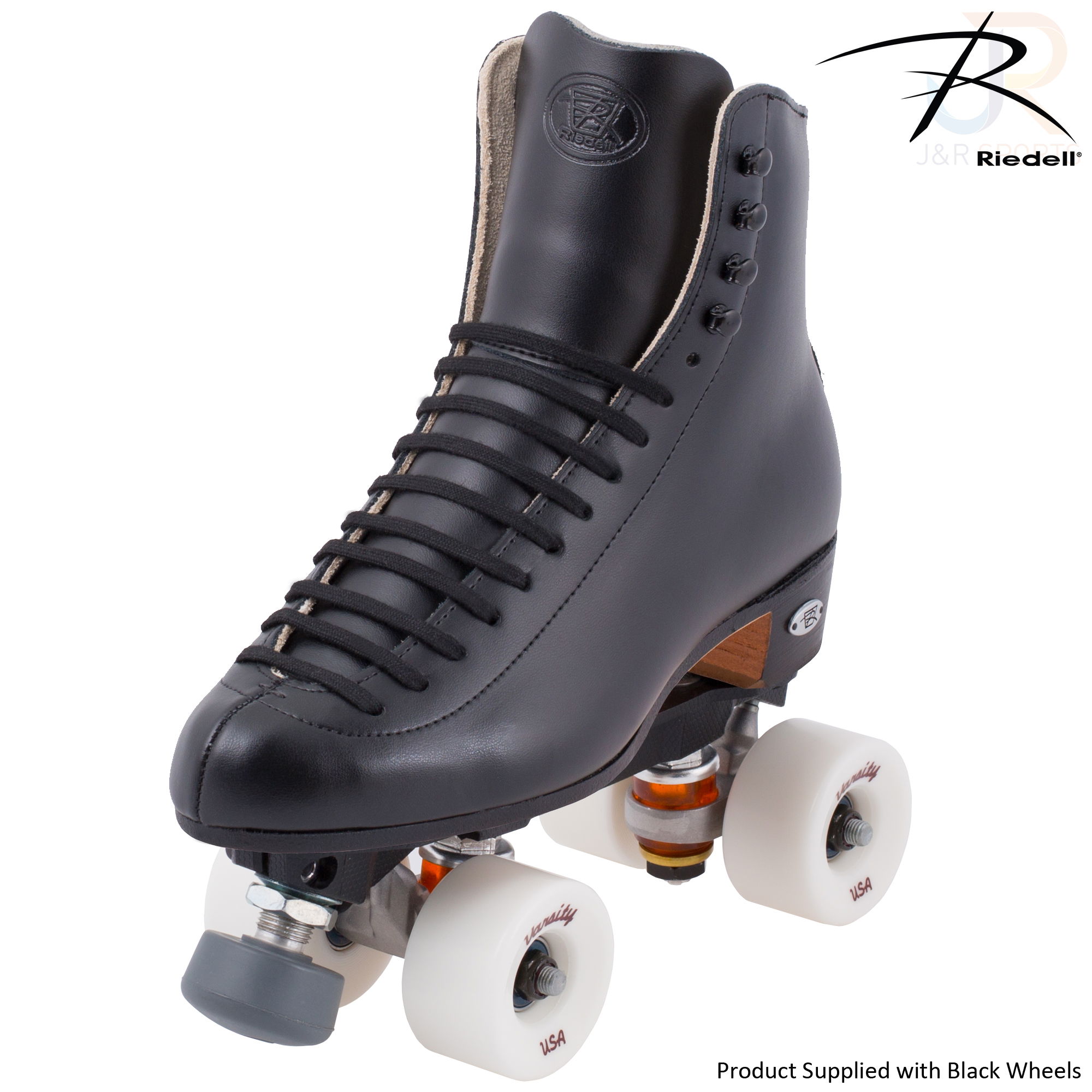 Riedell 220 Epic Skates - Black - Width Medium