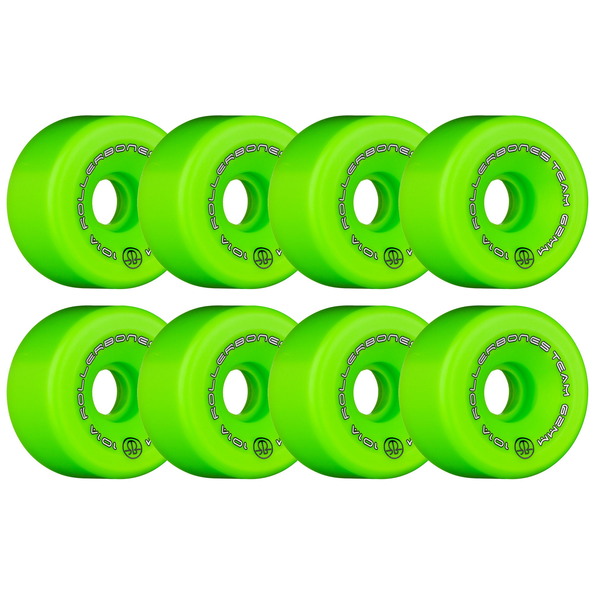 ROLLERBONES - TEAM LOGO GREEN (8) - 62mm/101a