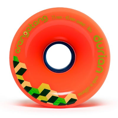 ORANGATANG "DURIAN" inc JEHU V2 BEARINGS - ORANGE 75mm 80a (Set 4)