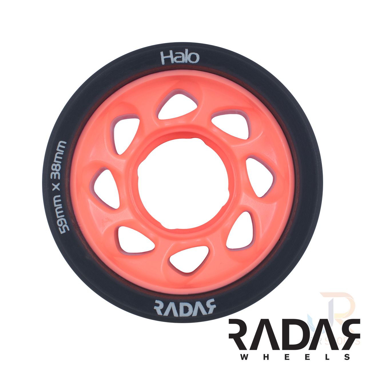 Radar Wheels HALO - Charcoal Pink - Front - 59mm 93a RWRHA59GPK