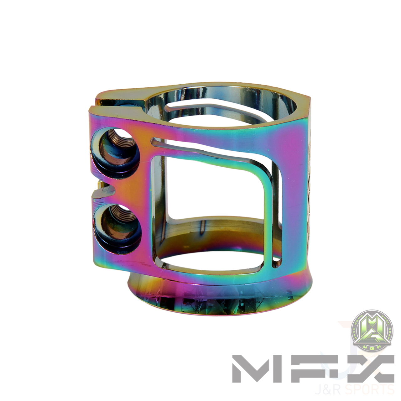 MFX X2 Cobra Scooter Clamp - Neo Chrome - Side View - 205-088