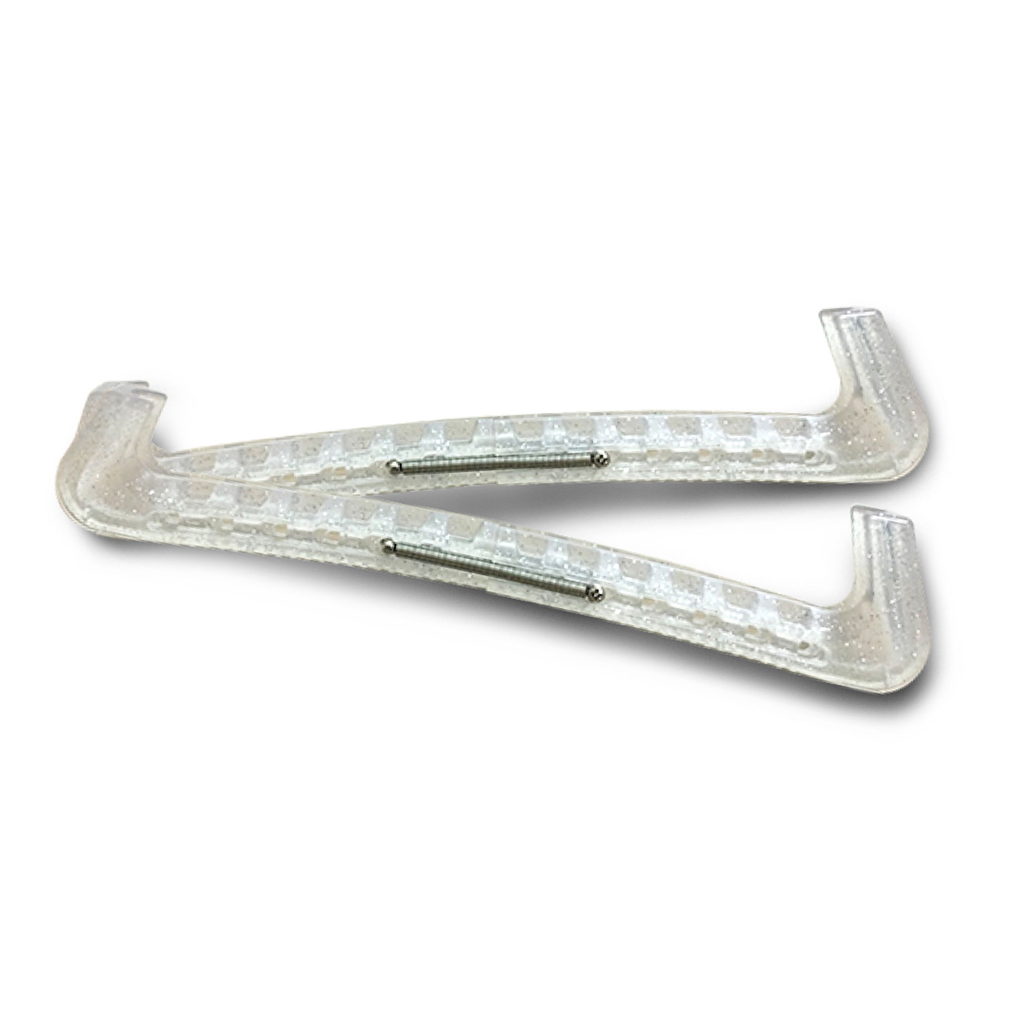 XCESS ADJUSTABLE SKATE GUARDS - GLITTER - CLEAR