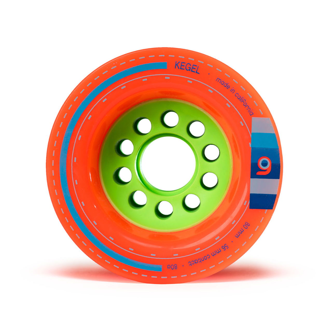 ORANGATANG "KEGEL" inc JEHU V2 BEARINGS - ORANGE 80mm 80a (Set 4)