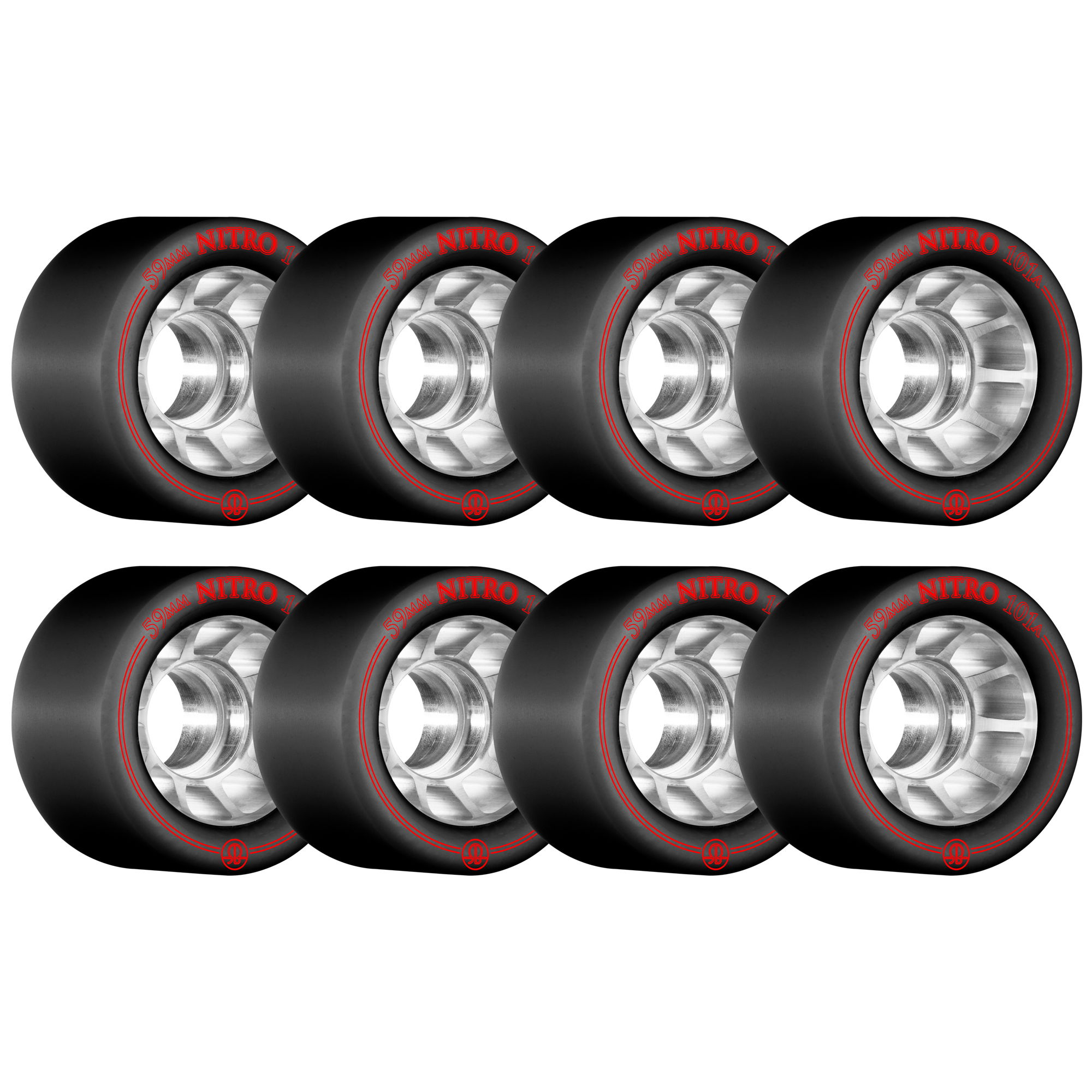 ROLLERBONES - NITRO SPEED WHEEL BLACK (8) - 59mm/101a