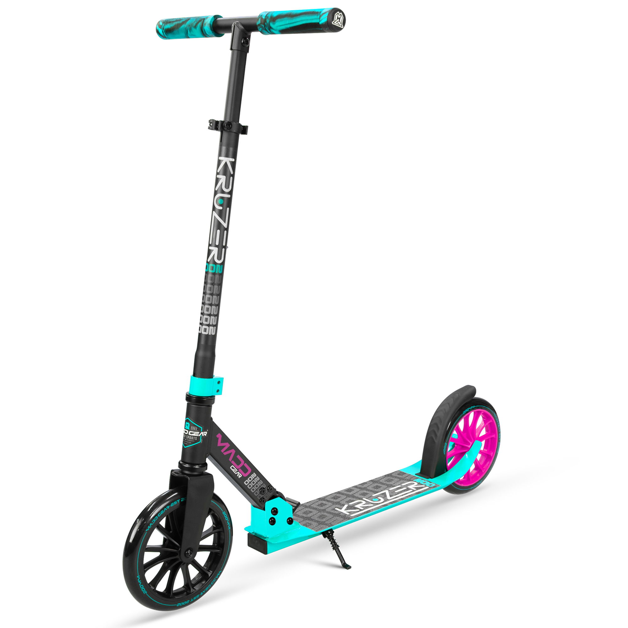 MADD GEAR CARVE KRUZER V2-200 SCOOTER - BLACK/TEAL