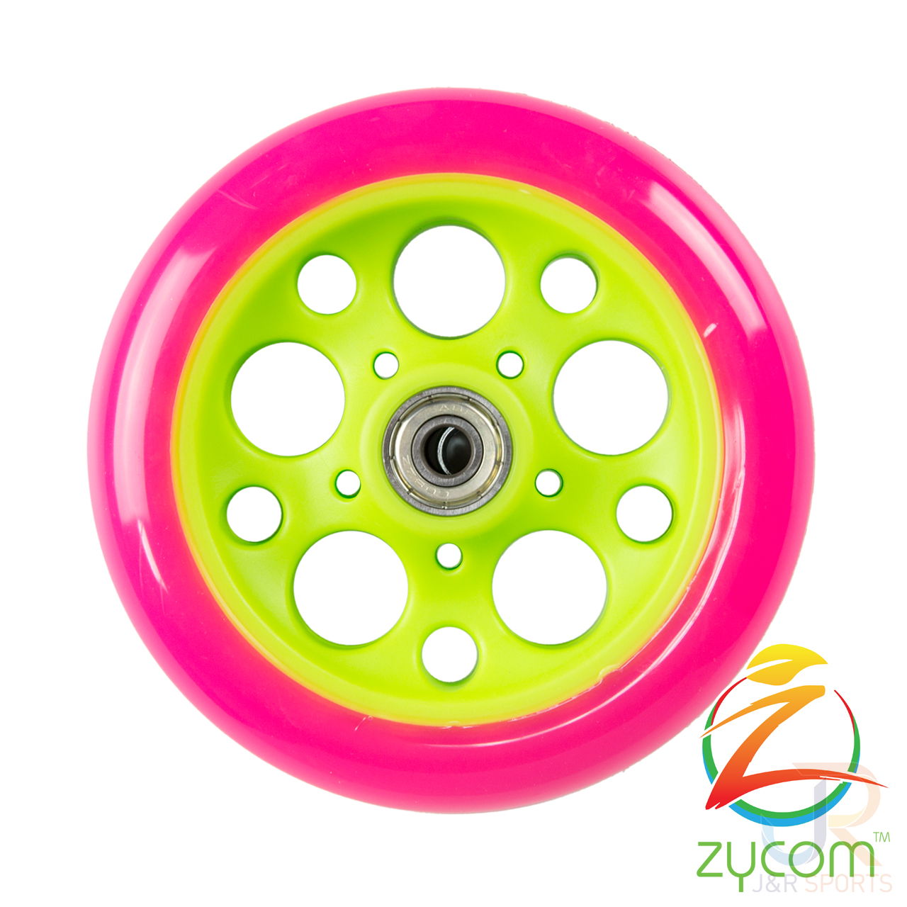 Zycom C100 Cruz 125mm Wheel - Pink Lime - ZYC 204-823