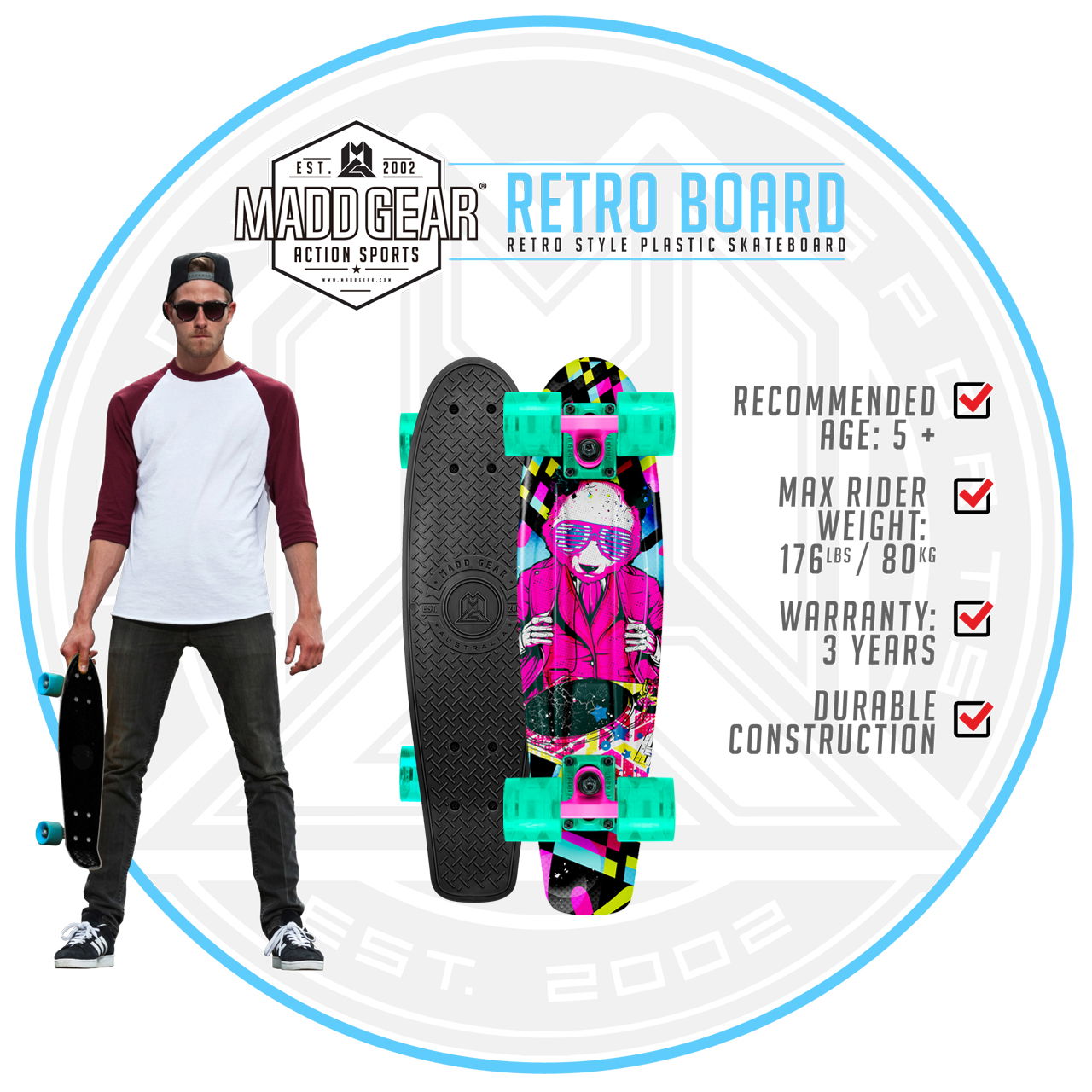 Madd G-Retro Board - DJ - Asset 1 - MGP207-563