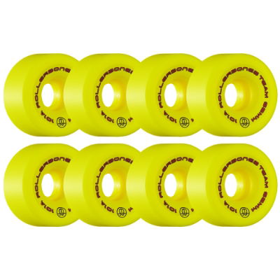 ROLLERBONES - TEAM LOGO YELLOW (8) - 62mm/101a