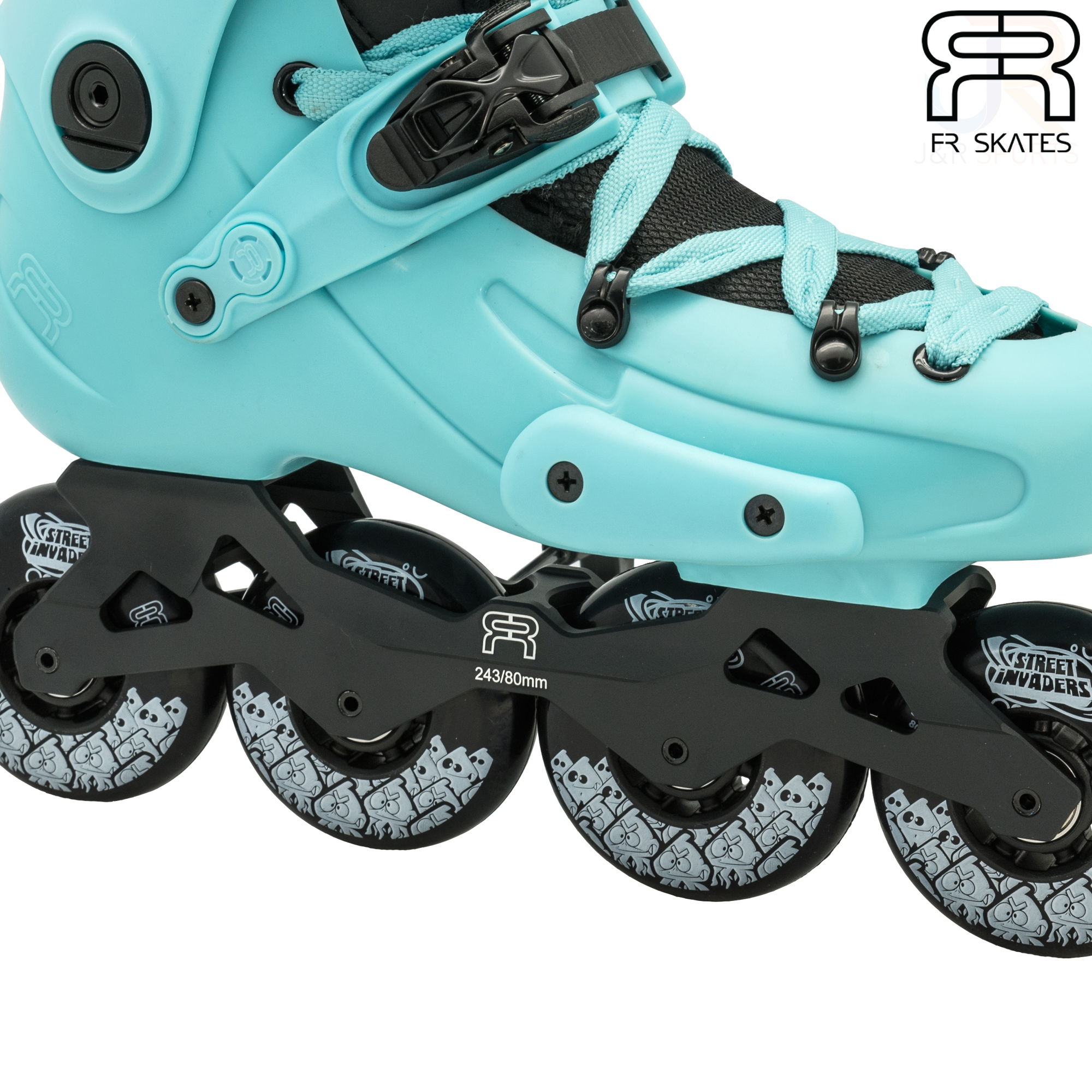 FR Skates - FR1 80 - Light Blue - Frame Detail - FRSKFR180LB