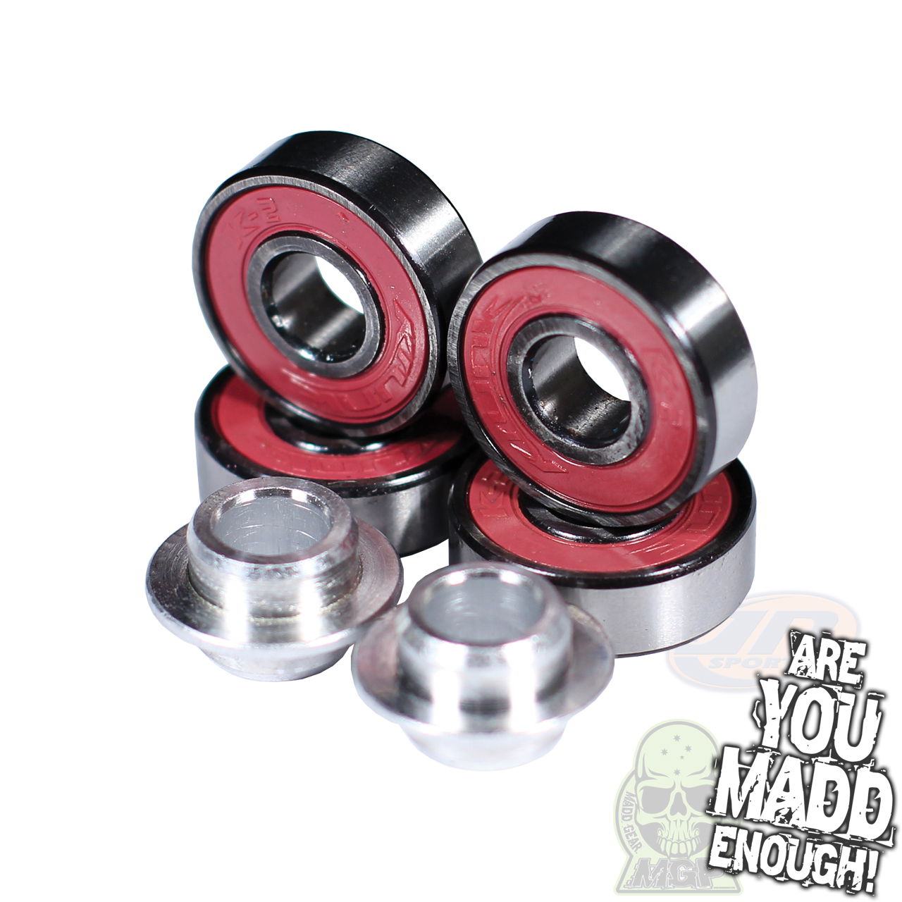 MGP K2 scooter wheel Bearing Set inc Spacers - Pink 202-520