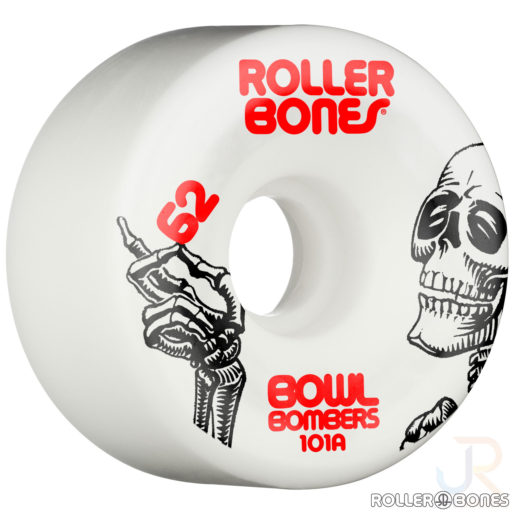 ROLLERBONES - BOWL BOMBERS WHITE (8) - 62mm/101a