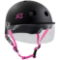 S1 Lifer Helmets inc Visor - Black Matt inc Pink Strap