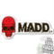 MGP Red Skull Madd Sticker 202-038