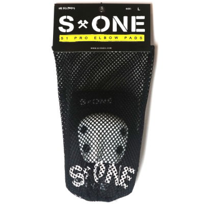 S1 PRO ELBOW PADS - BLACK/BLACK - LARGE