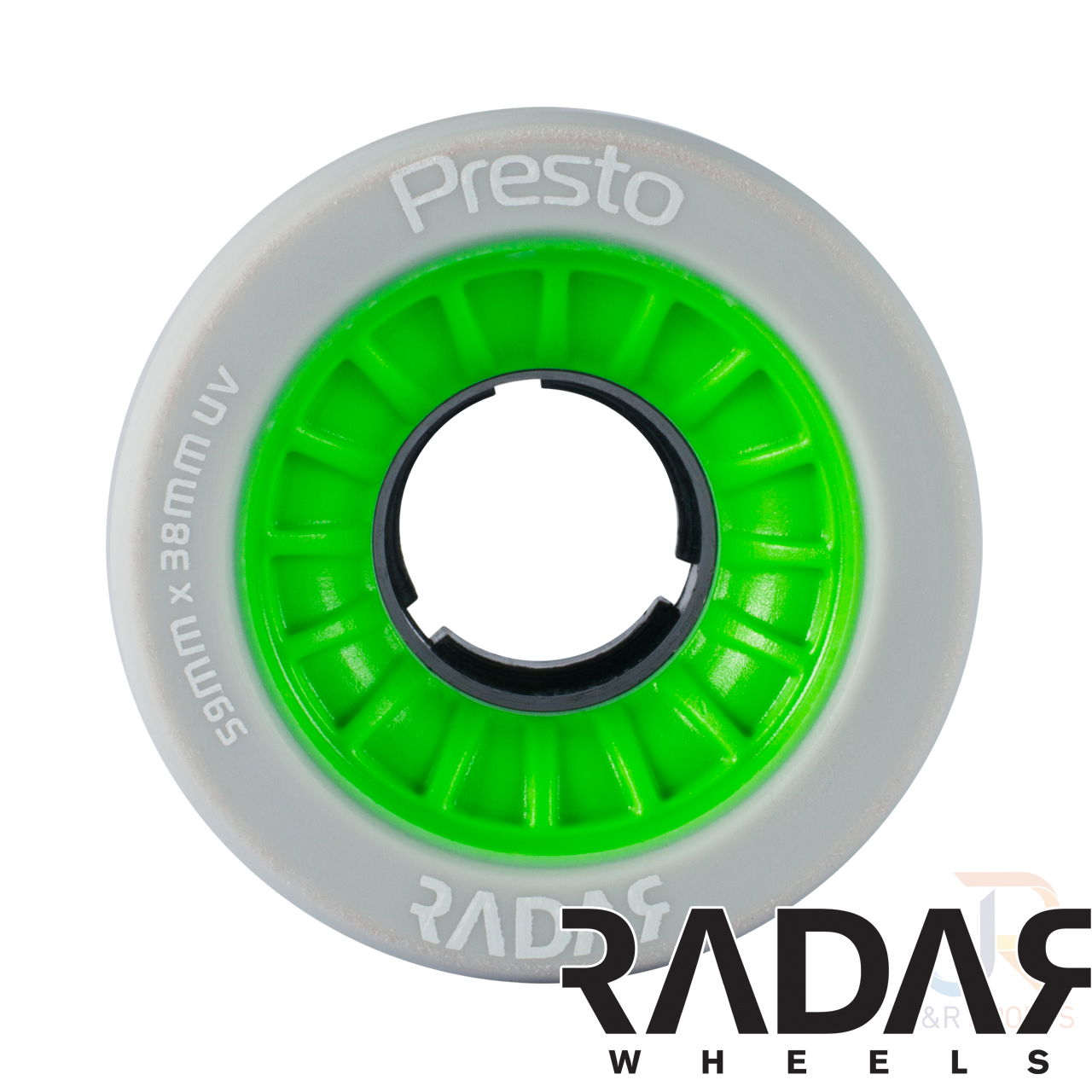 Radar Wheels Presto Highlighter Green 59 x 38mm 99a