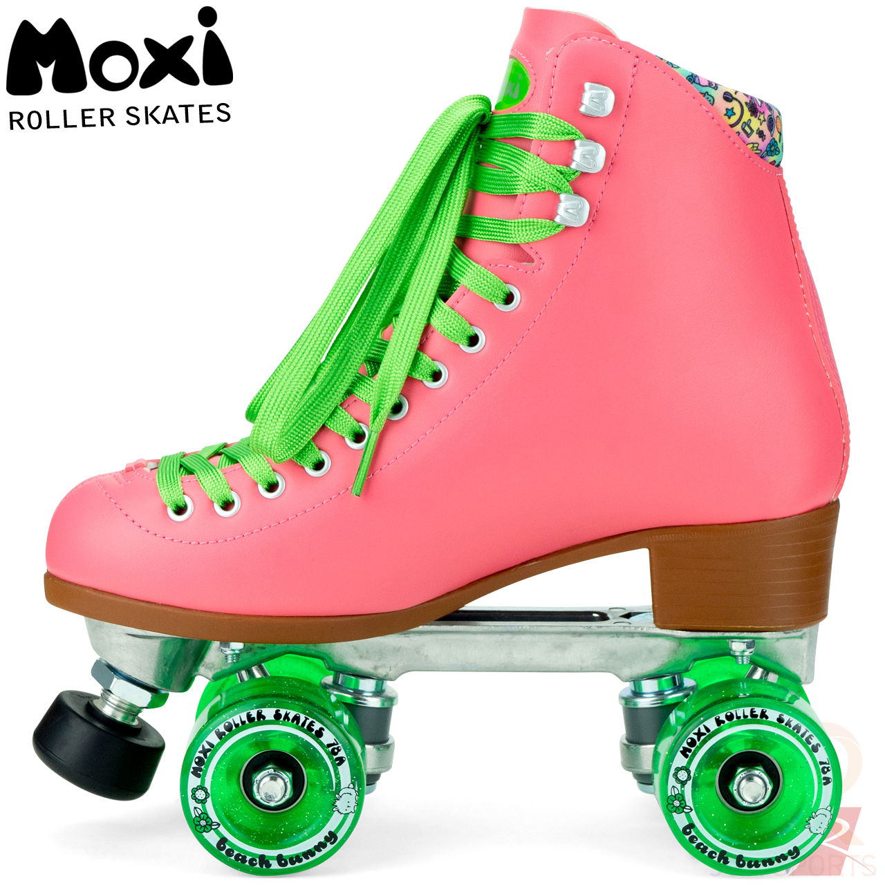 Moxi Beach Bunny Skates - Watermelon - Inside - MOX493551010