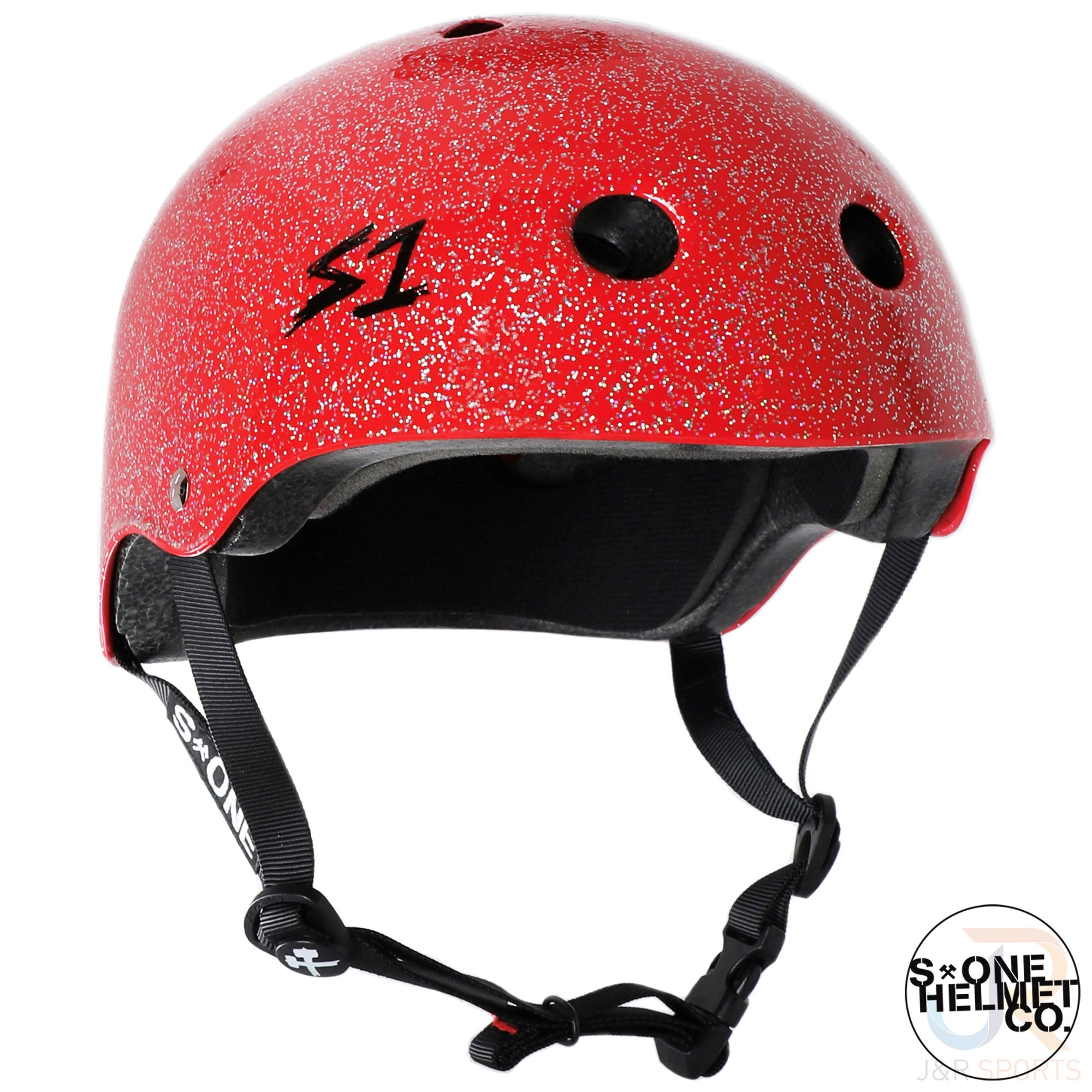 S1 Lifer Helmets - Red Gloss Glitter