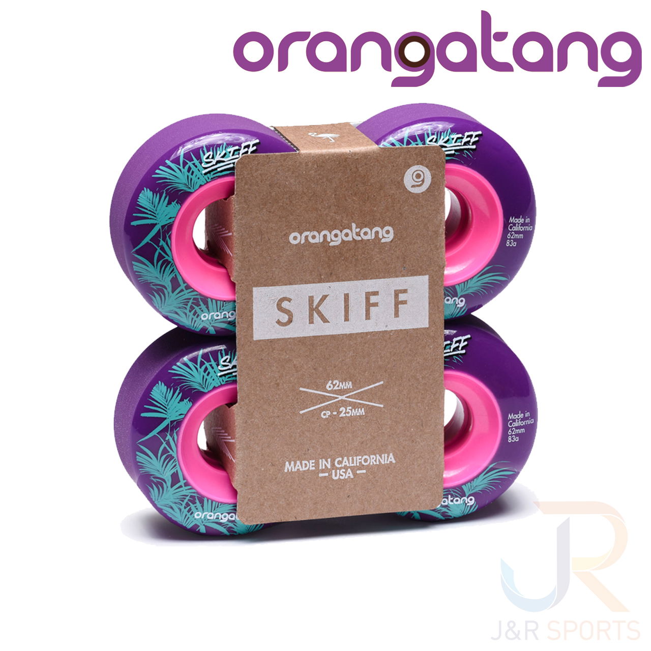 Orangatang Skiff Slasher Purple 62mm 83a Packaged