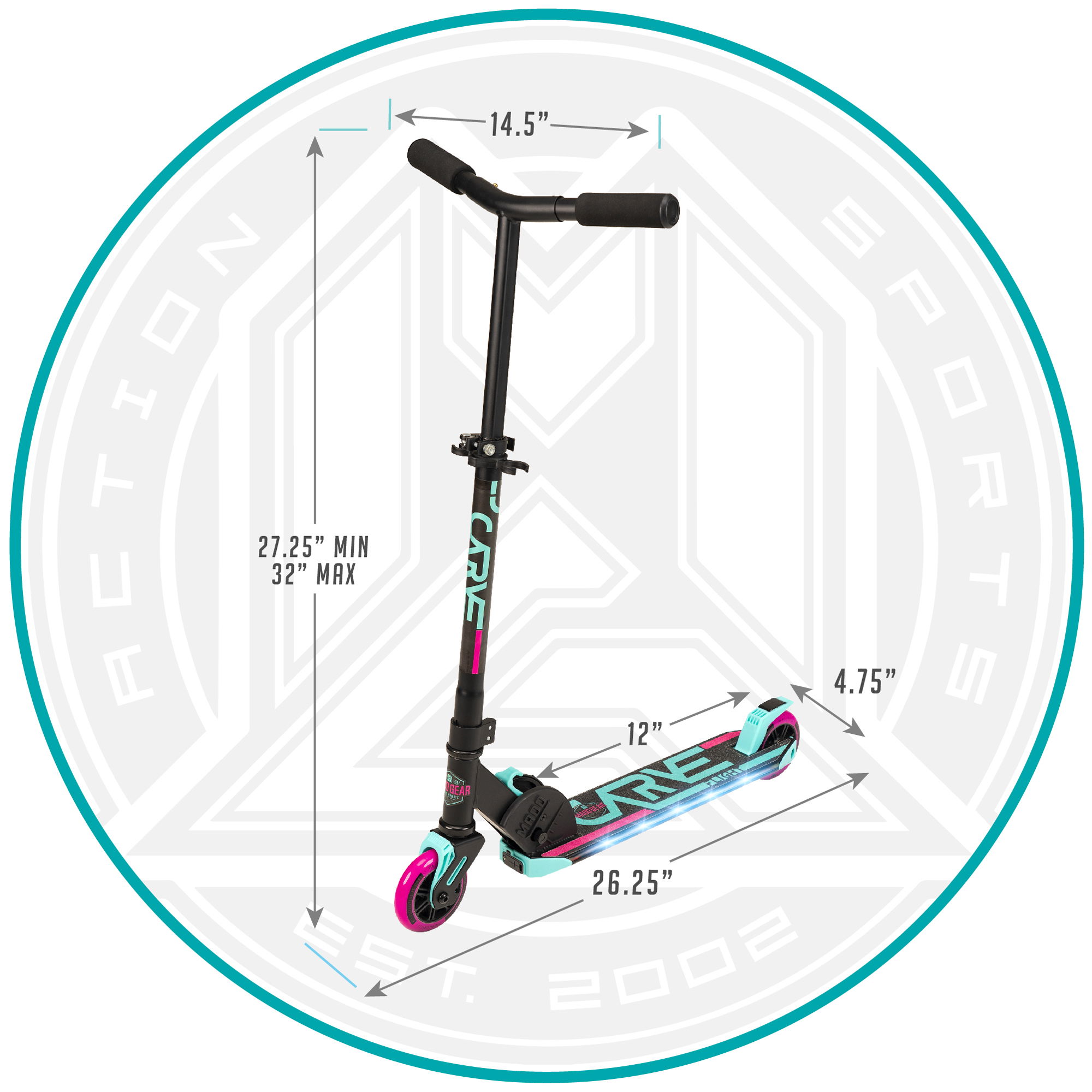 Madd Gear CARVE Flight - Teal Pink - Asset 5 - MGP207-575