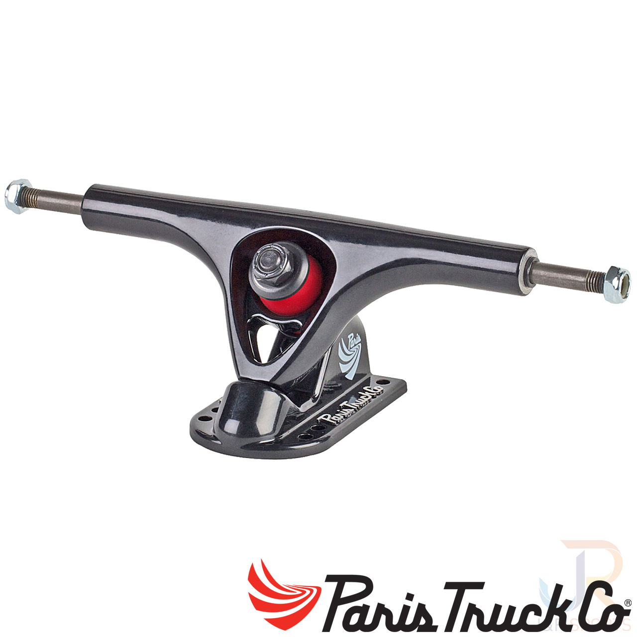 Paris Trucks - V2 180mm 50 - Black Black - Angled - PTV2804