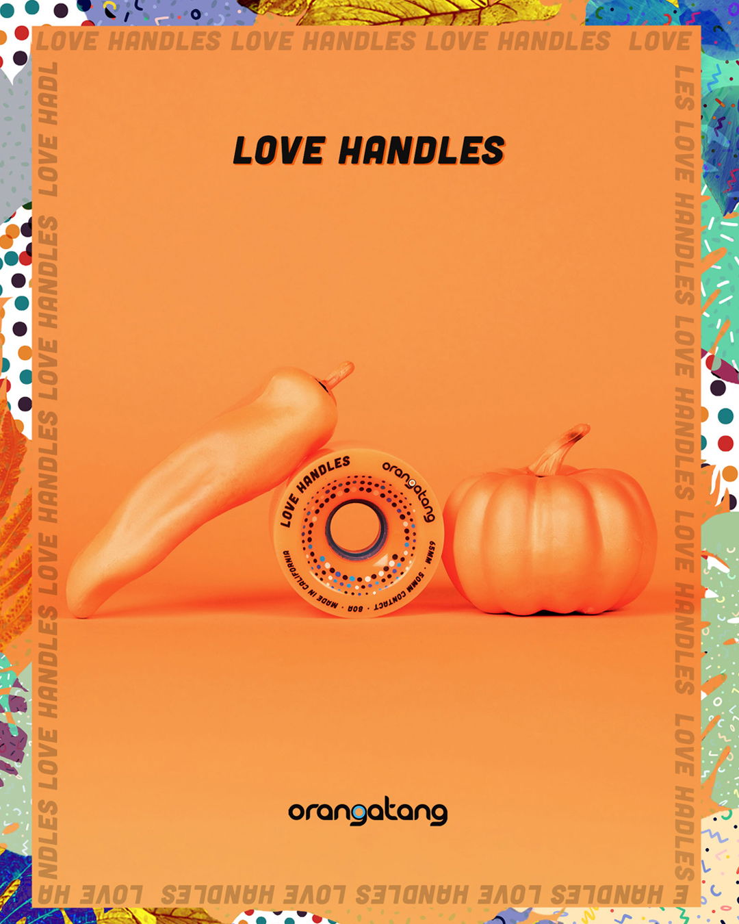 ORANGATANG "LOVE HANDLES" ORANGE 65mm 80a (Set 4)