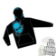 Corpo Skull Hoodie Black Blue - Front Graphical