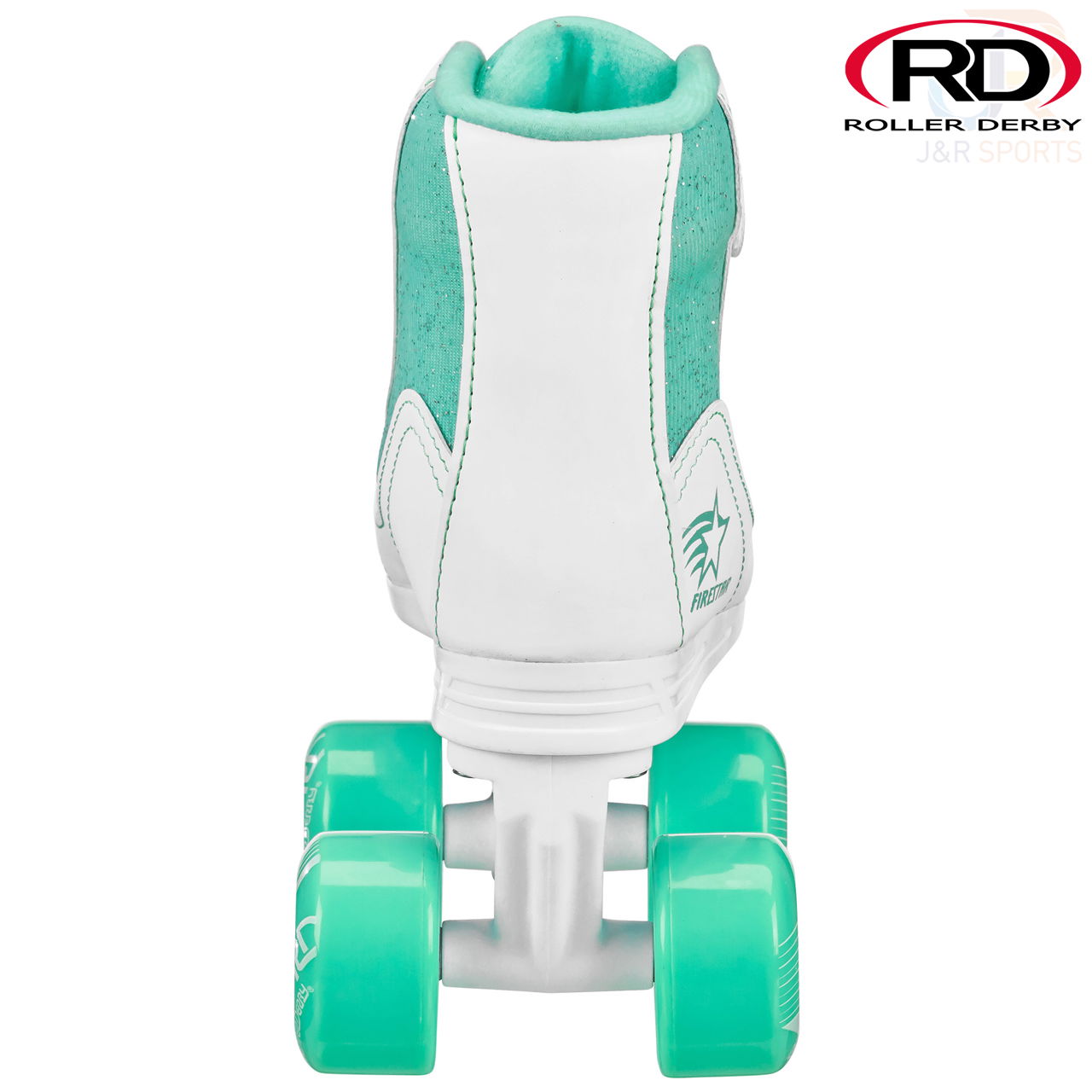 Roller Derby Firestar V2 - White Teal - Rear View - RD1978WT