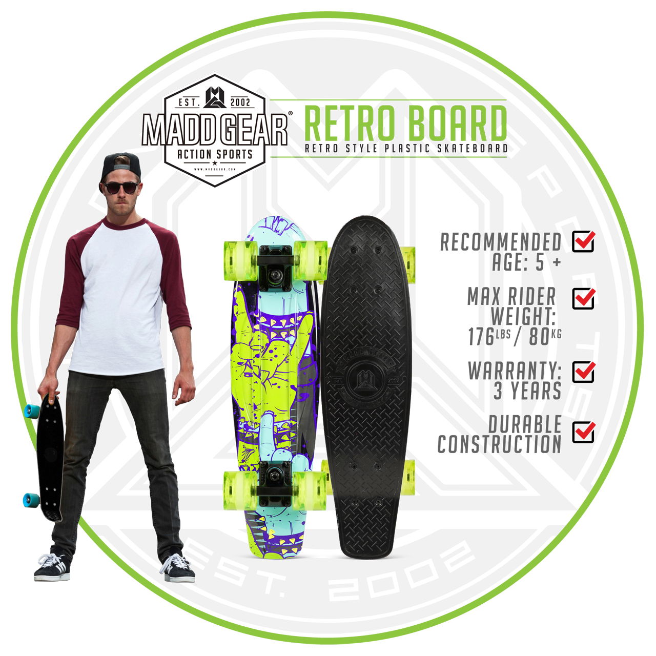 MADD G-RETRO BOARD - ROCK'N