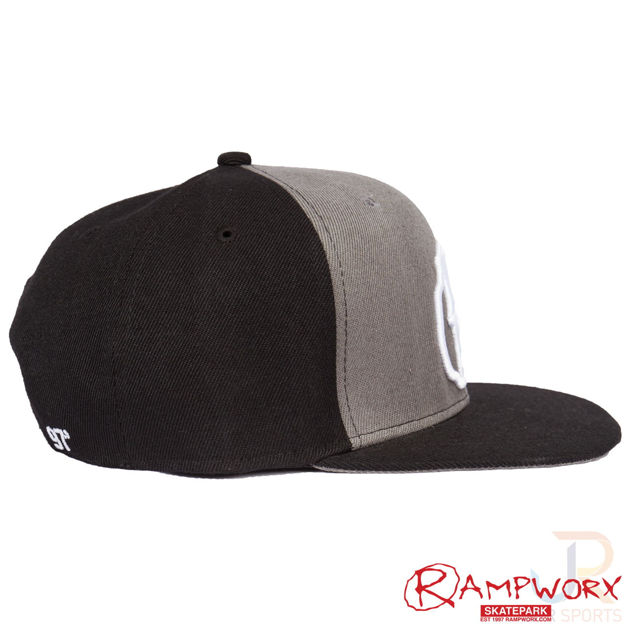 Rampworx SnapBacks LE97_9 - Bk Grey BK - Right Side - RXSBRW40