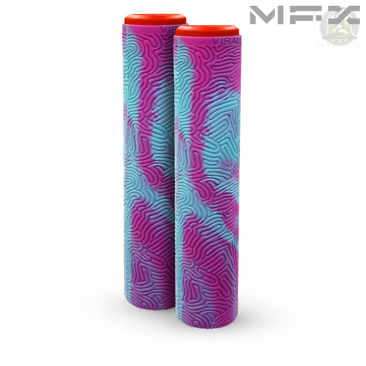 MFX VIRAL 180mm GRIND GRIPS - BLUE / PINK