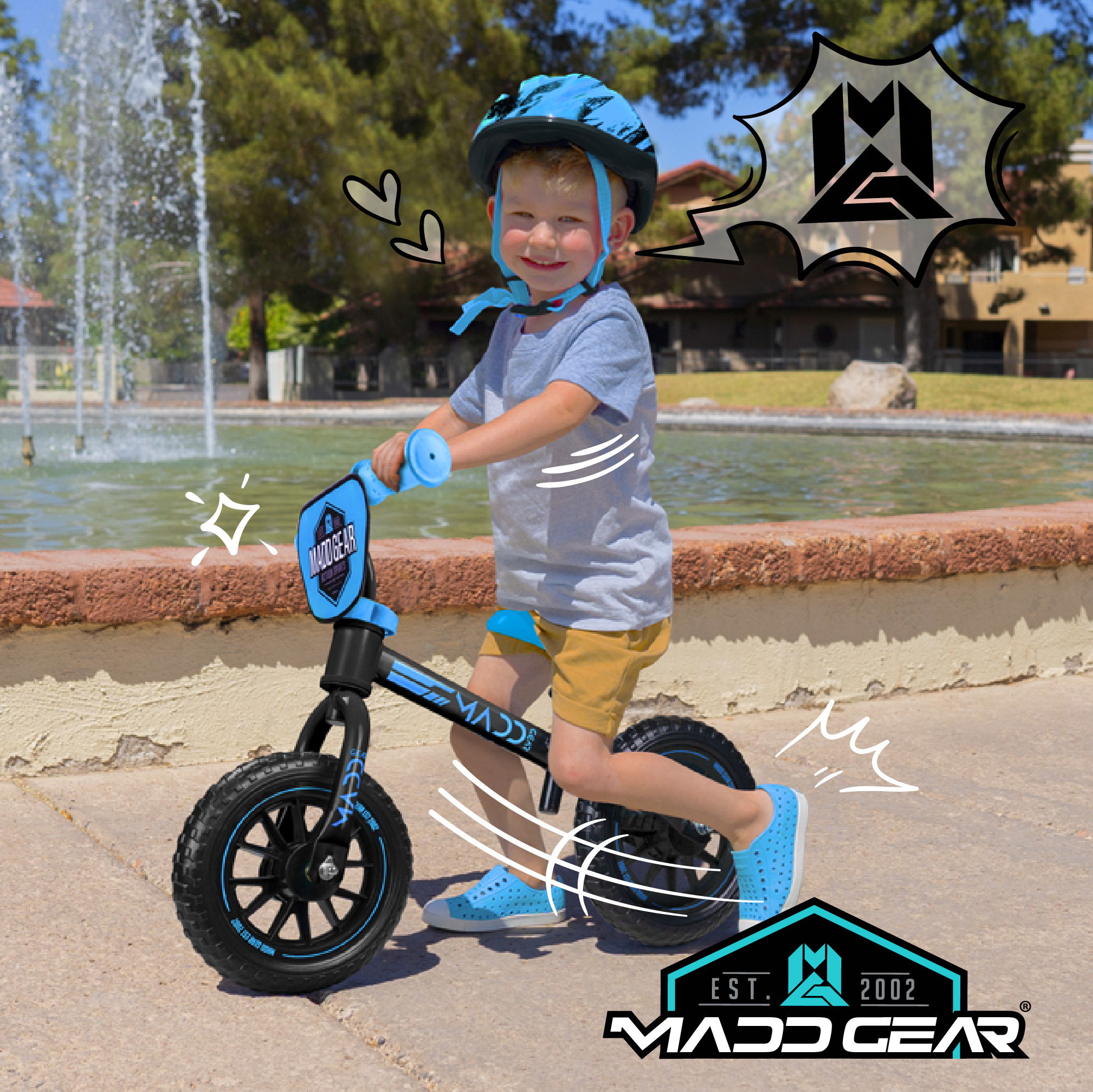 MADD MY 1st BMX BALANCE BIKE - TEAL / PURPLE