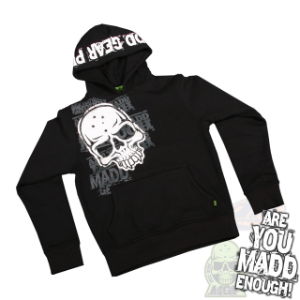 Corpo Skull Hoodie Black White