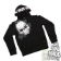 Corpo Skull Hoodie Black White