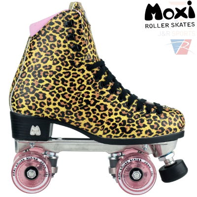 Moxi Ivy Skate - Jungle Pink Leopard Print - Side View - MOX497351010