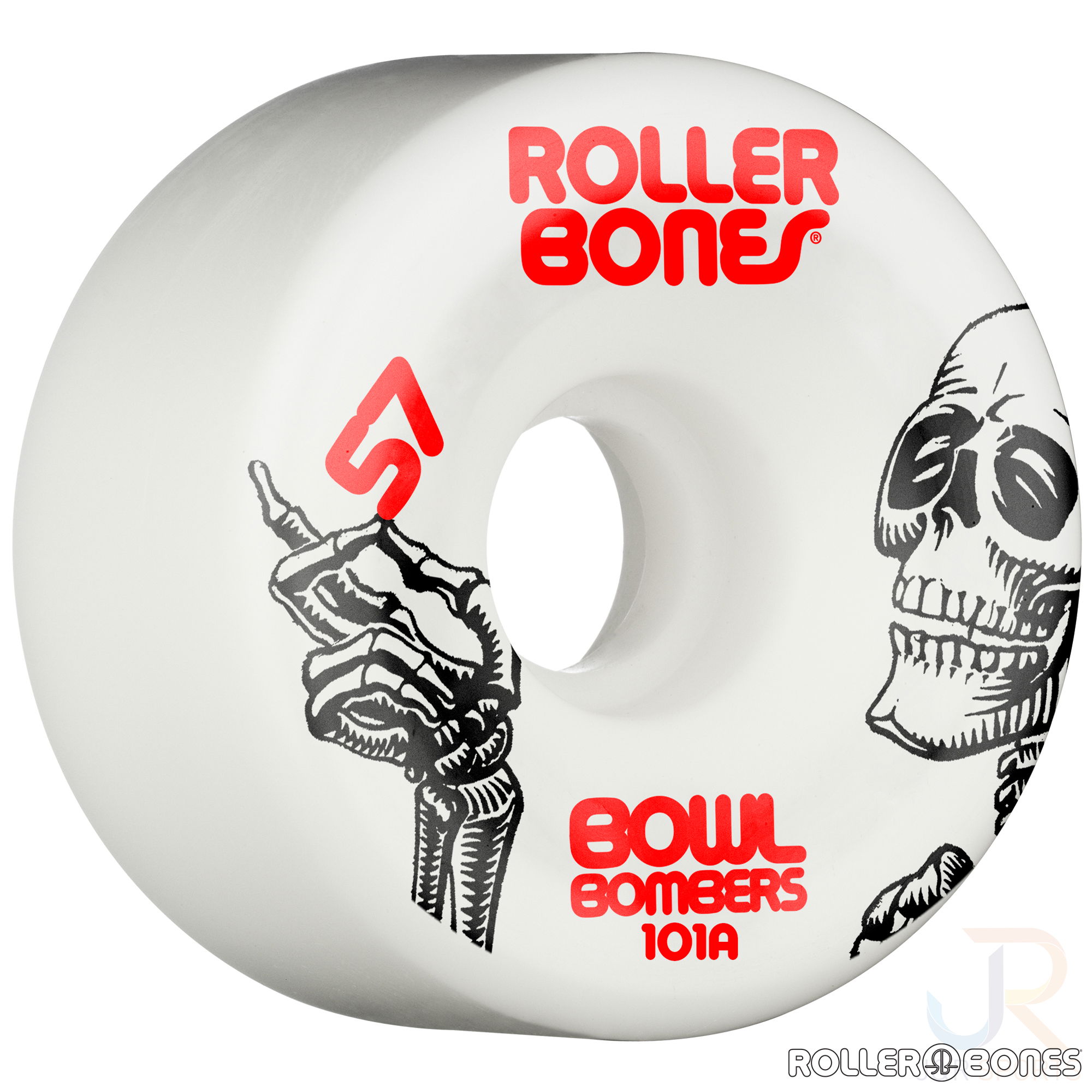 ROLLERBONES - BOWL BOMBERS WHITE (8) - 57mm/101a