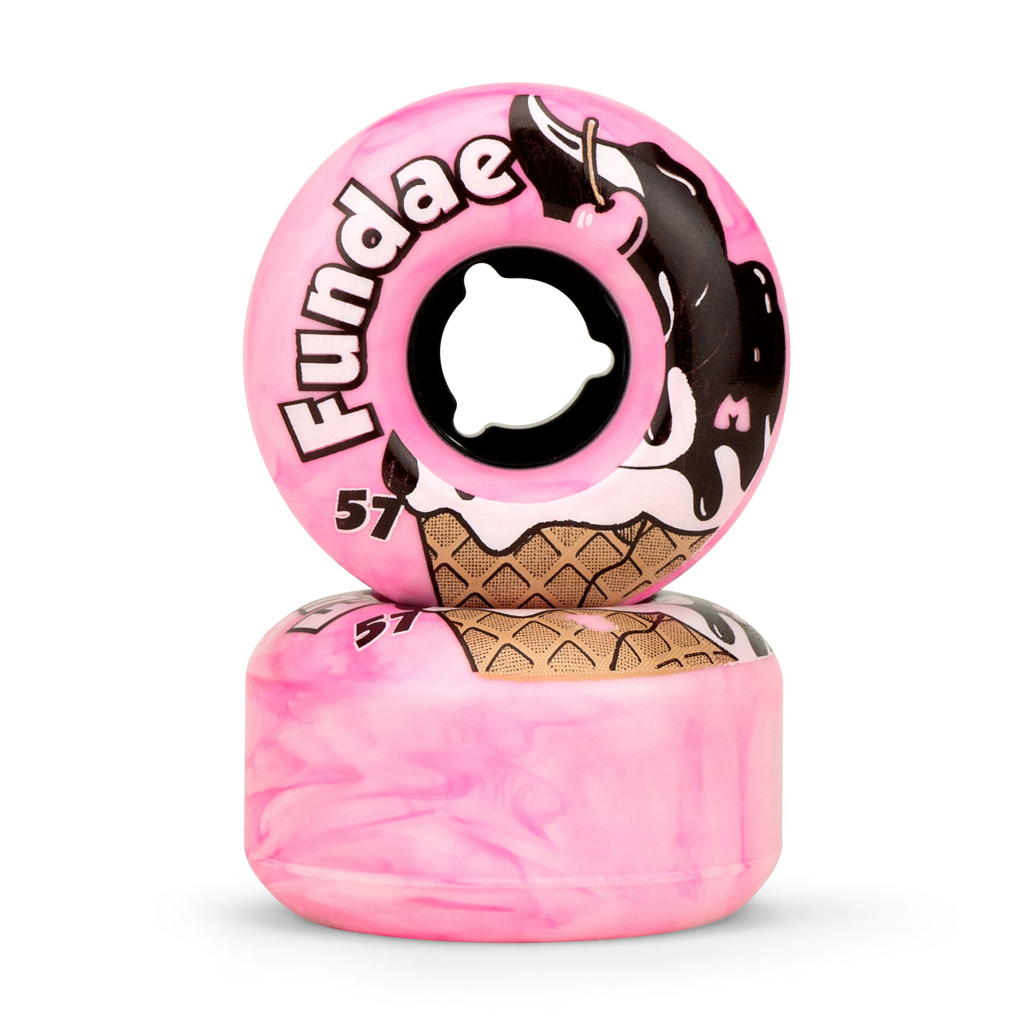 MOXI FUNDAE WHEELS (4) - BUBBLE GUM 57mm x 34mm/92A