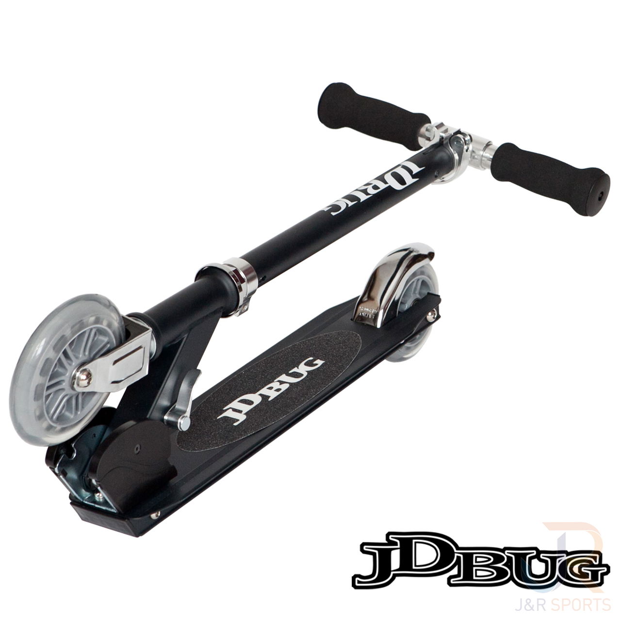 JD Bug Junior Street Scooter - Matt Black Folded - JDMS101