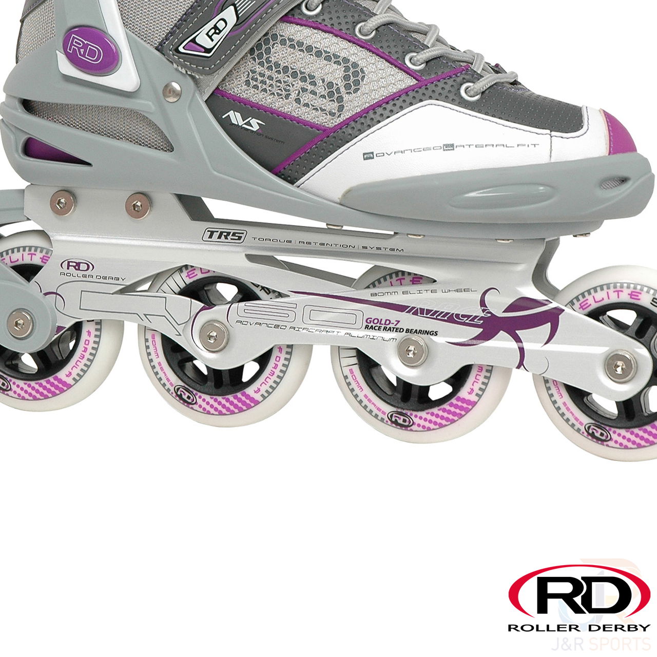 Roller Derby Aerio Q-60 In-Line Skates - Grey / Lilac